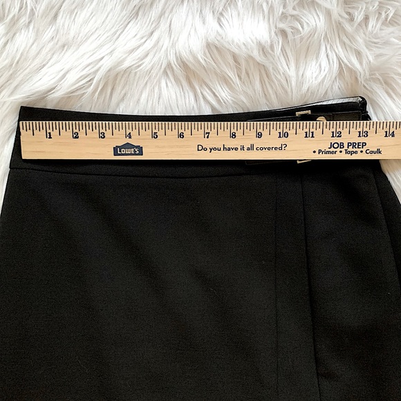 WHBM Black Skirt w/ Side Buckle and Front Slit - Picture 15 of 16